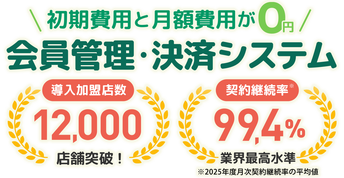 導入店舗数 12000店舗 突破！